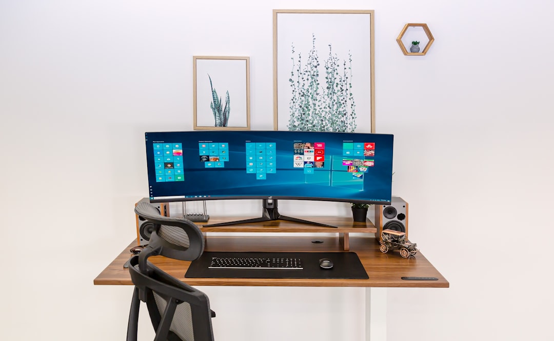 adjustable monitor arm for standing desk